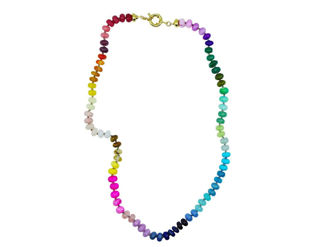 Sayulita Opal and Gemstones Strand Necklace