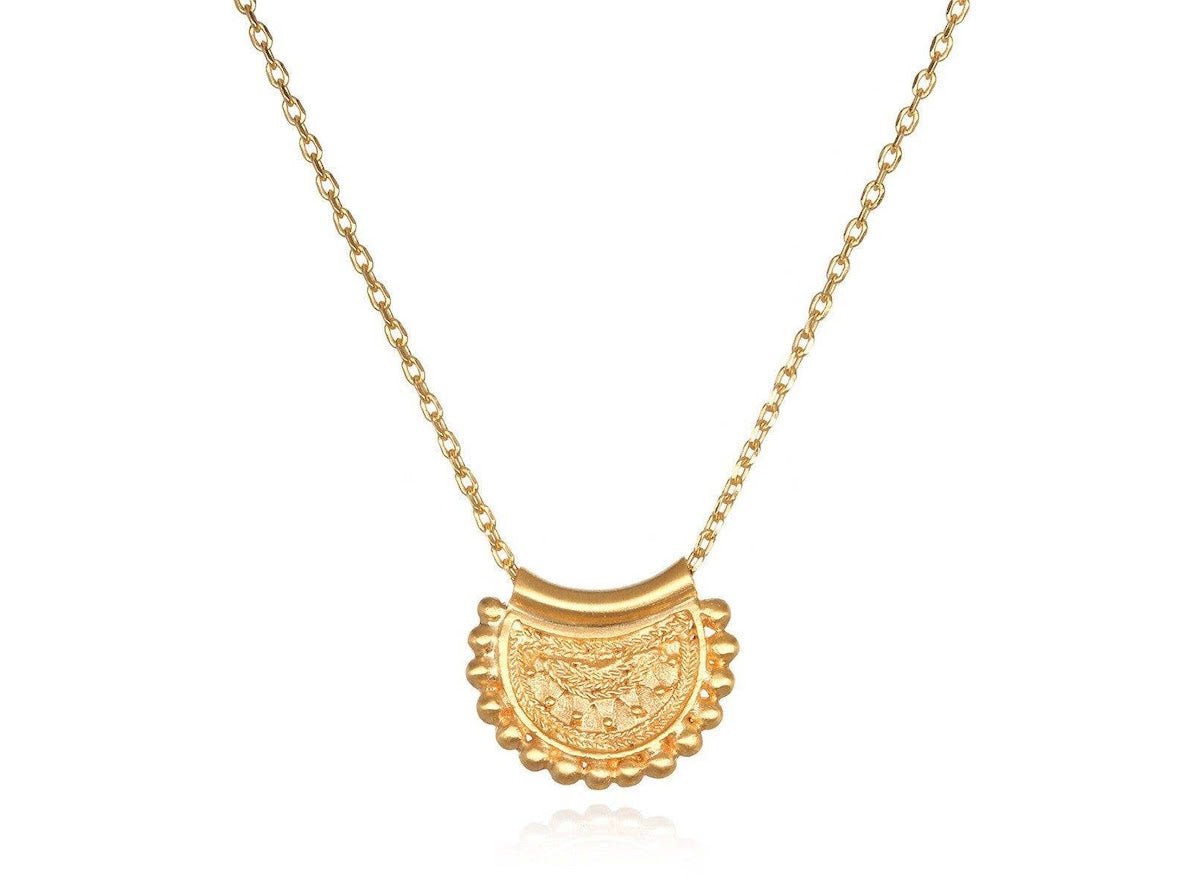Gold Mini Mandala Necklace