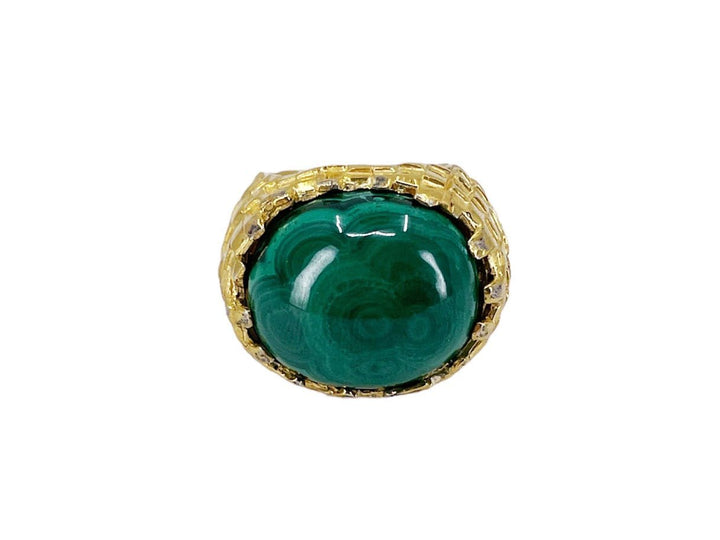 Malachite Tile Ring