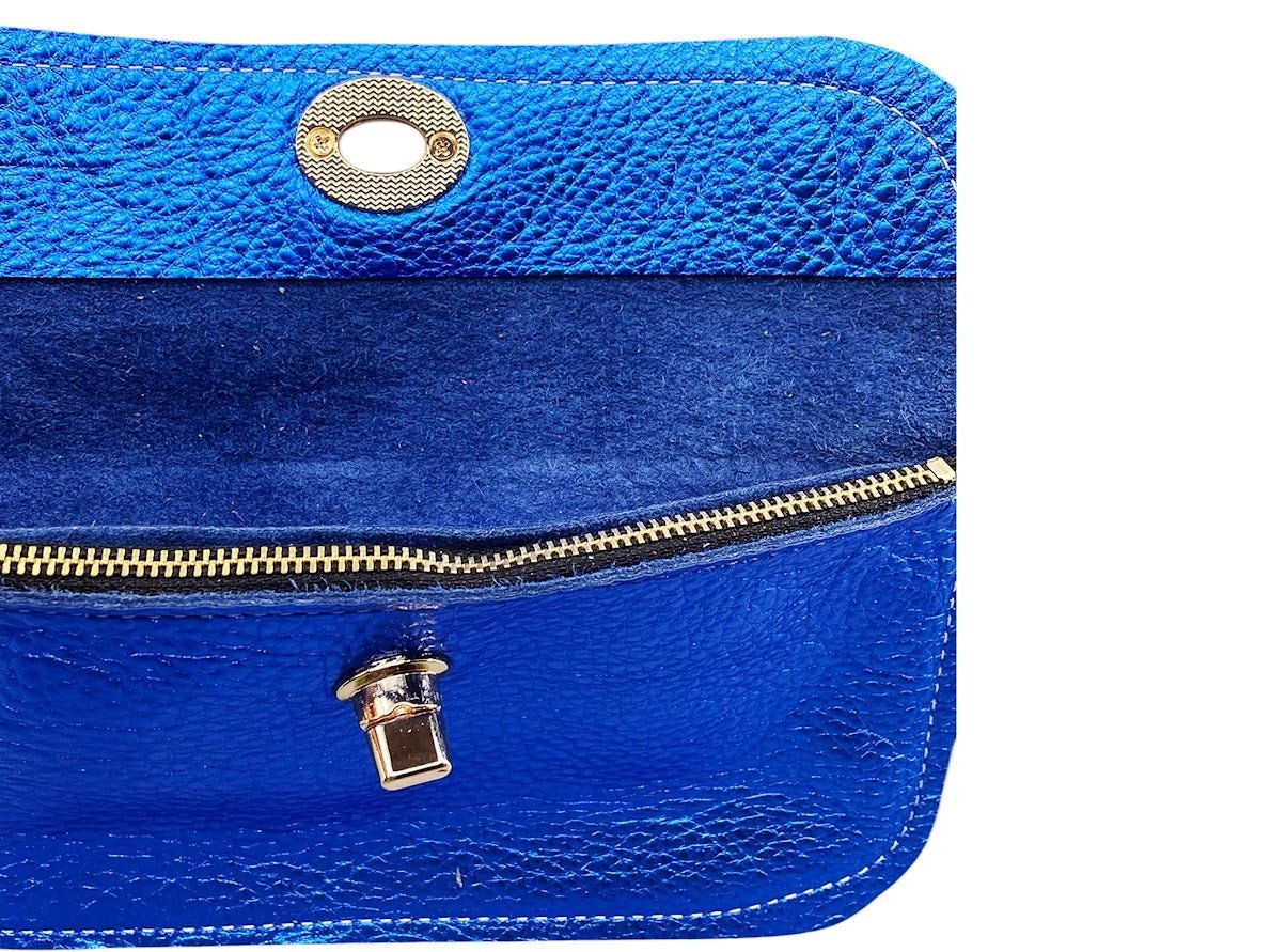 Large Royal Metallic Leather Wallet