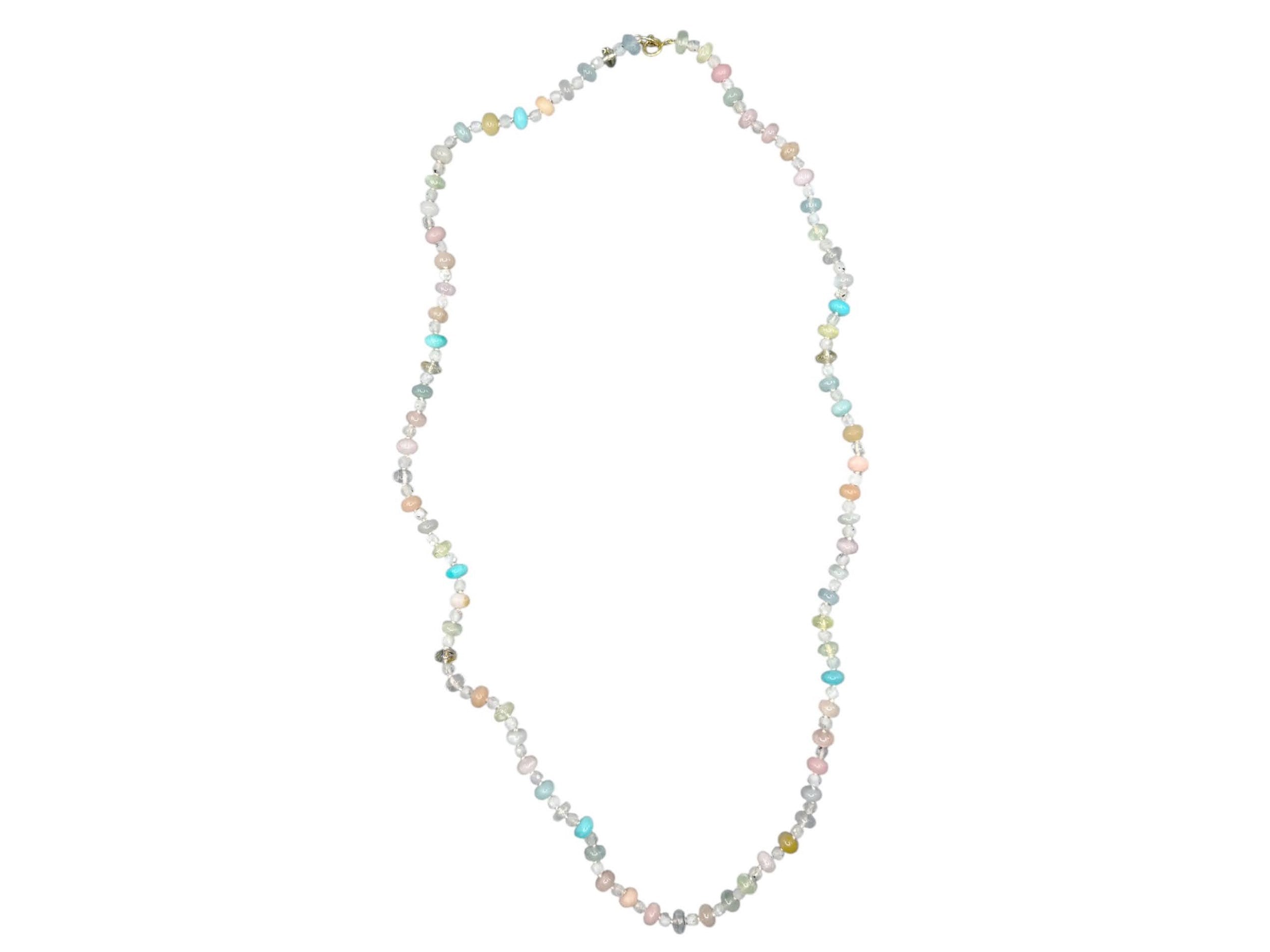 Beaded Gemstone Sky Dawn Necklace
