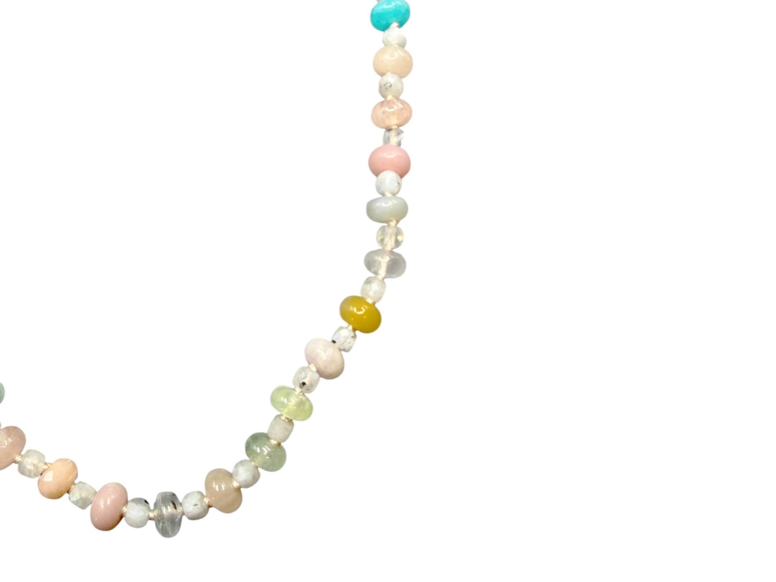Beaded Gemstone Sky Dawn Necklace