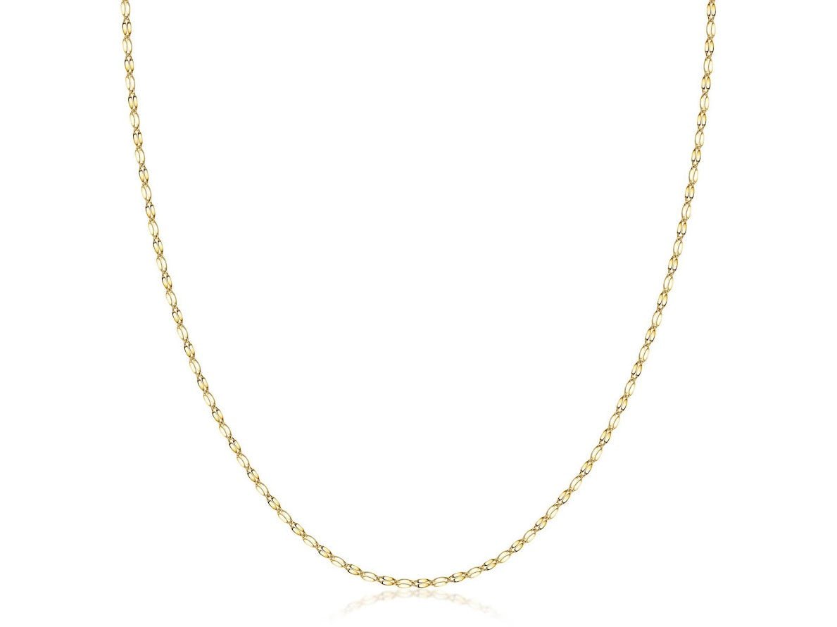 14k Diamond-Cut Mirror Chain