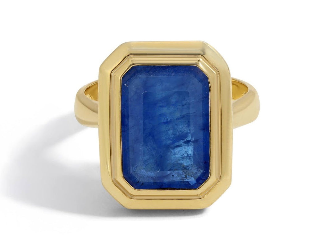 Blue CZ Statement Ring