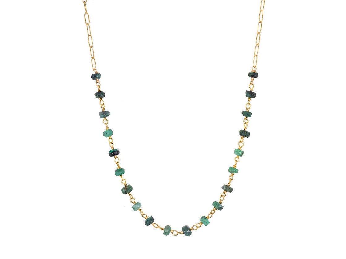 Emerald Roundel Chain Necklace