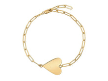 Load image into Gallery viewer, Gold Heart Bracelet
