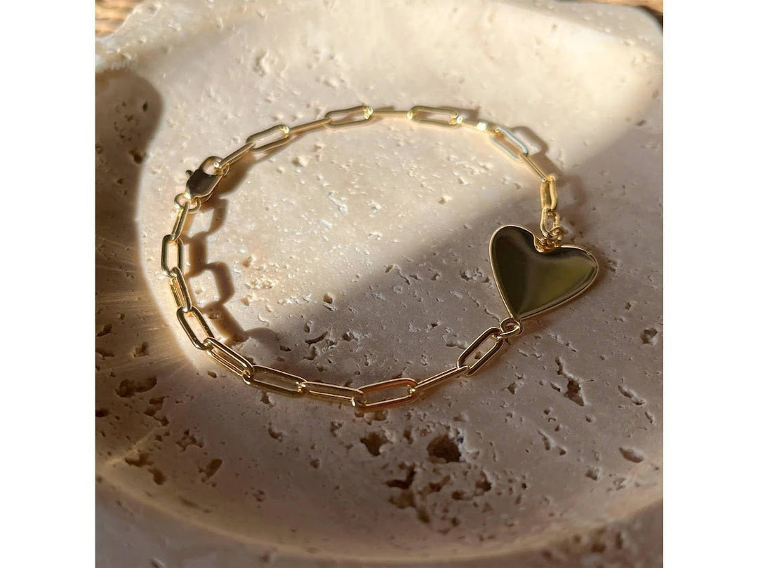 Gold Heart Bracelet