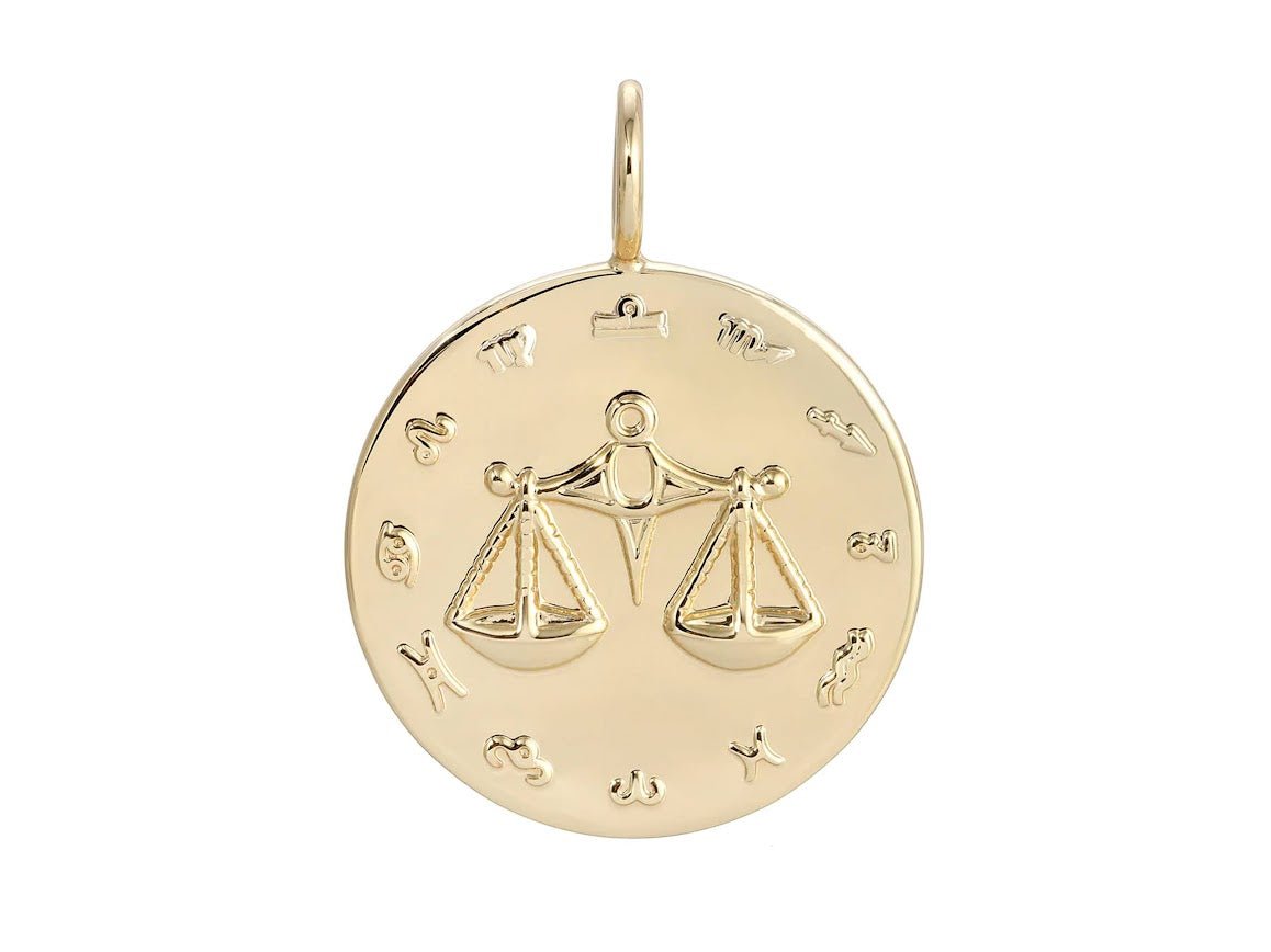 Gold Libra Charm