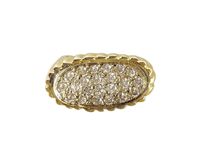 14k 1960s Oval Diamond Ring