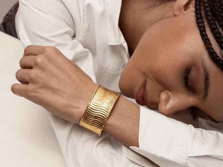 Gold Textured Cuff