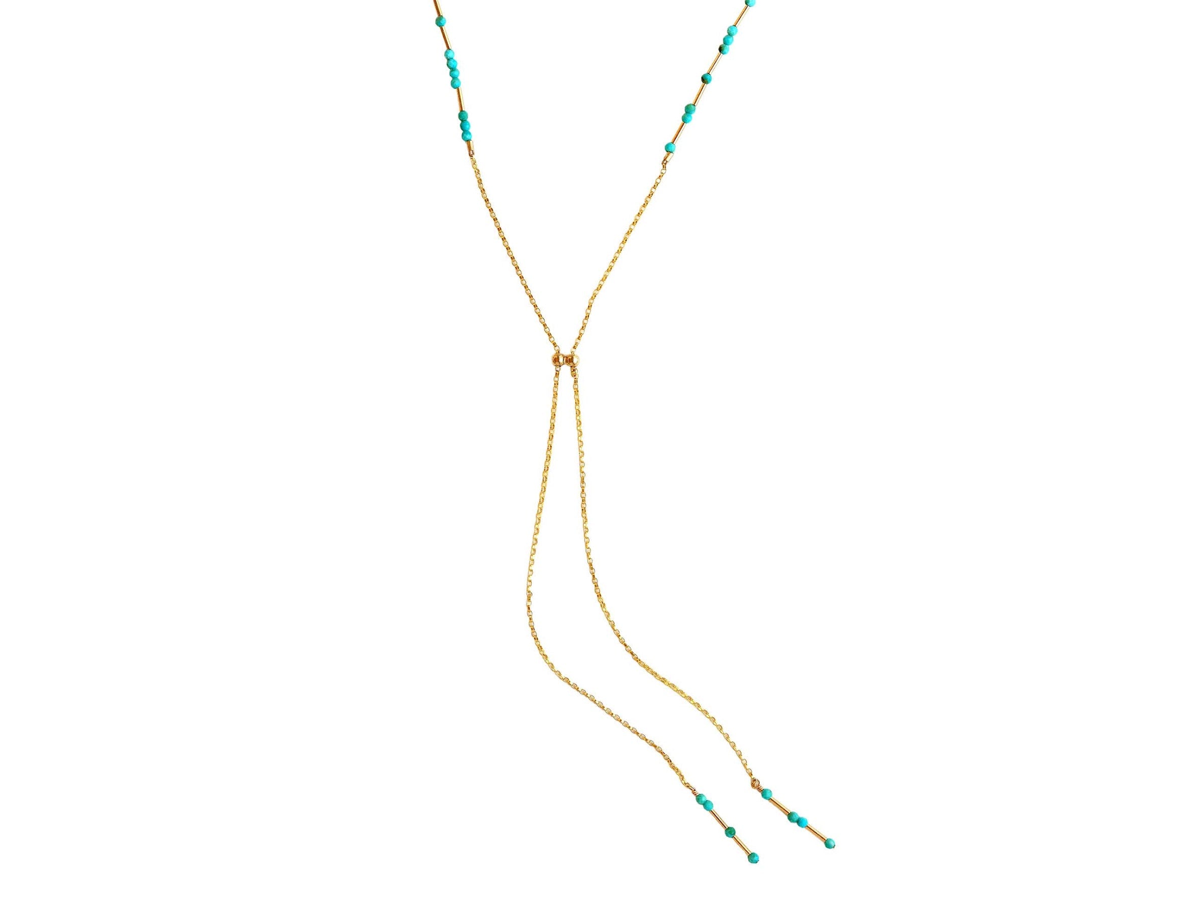 Turquoise Lariat Necklace