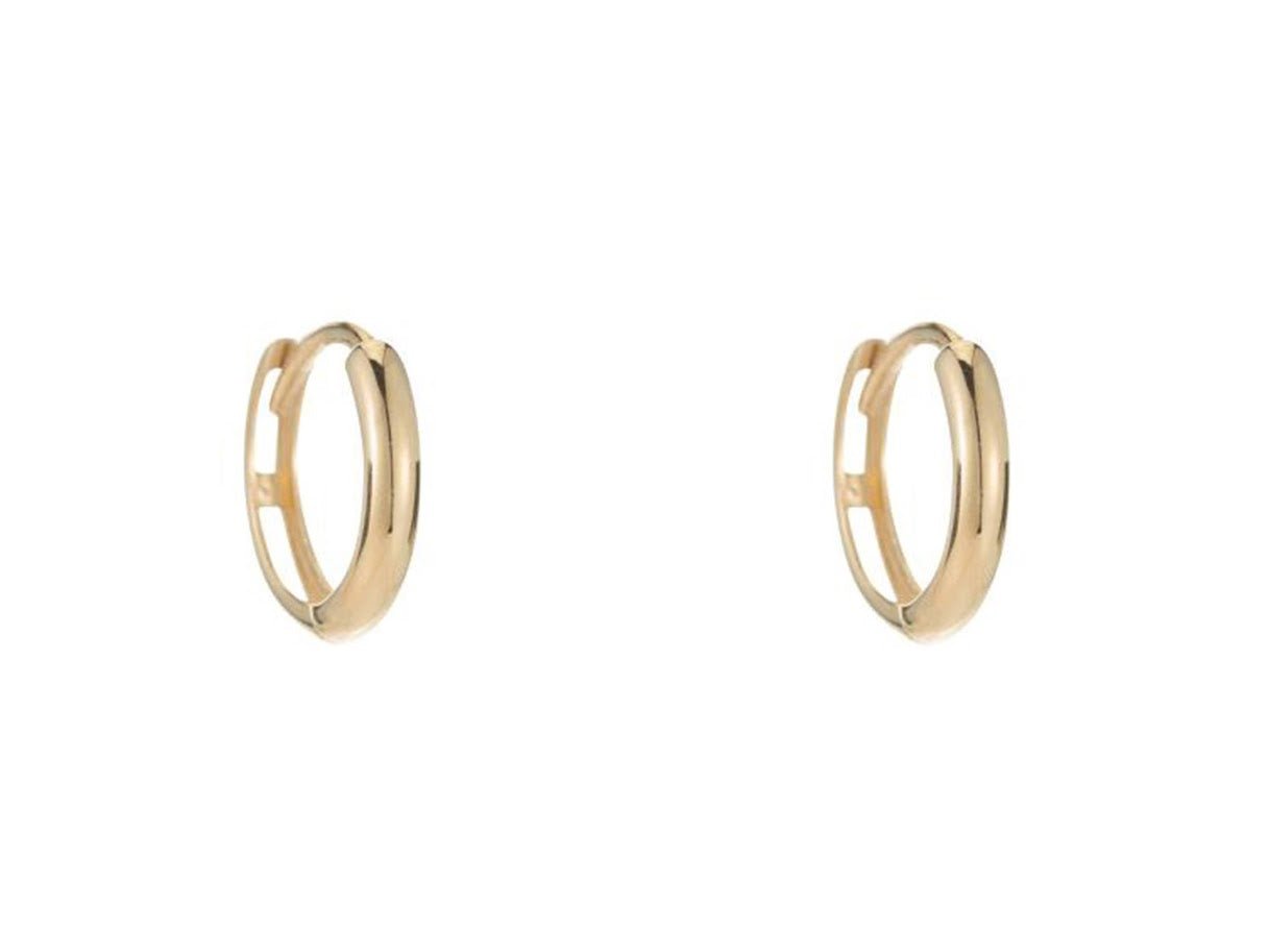 14k Gold 11mm Huggie Hoops