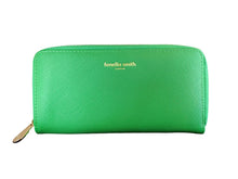 Load image into Gallery viewer, Green Vegan Leather Zip Purse/Wallet
