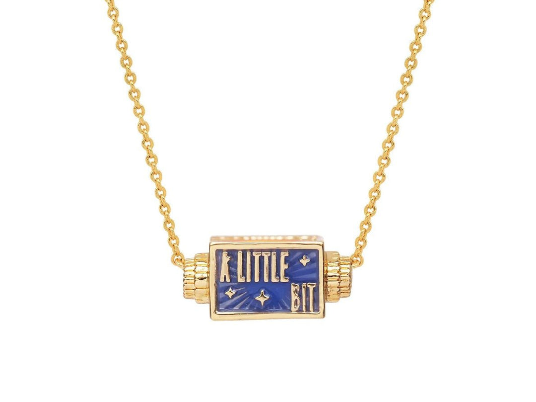 Gold A Little Bit of Magic Spinner Charm Necklace