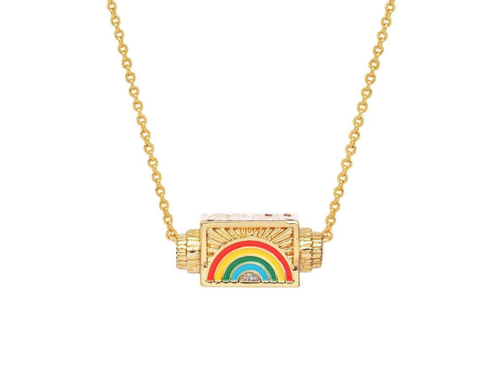 Gold A Little Bit of Magic Spinner Charm Necklace