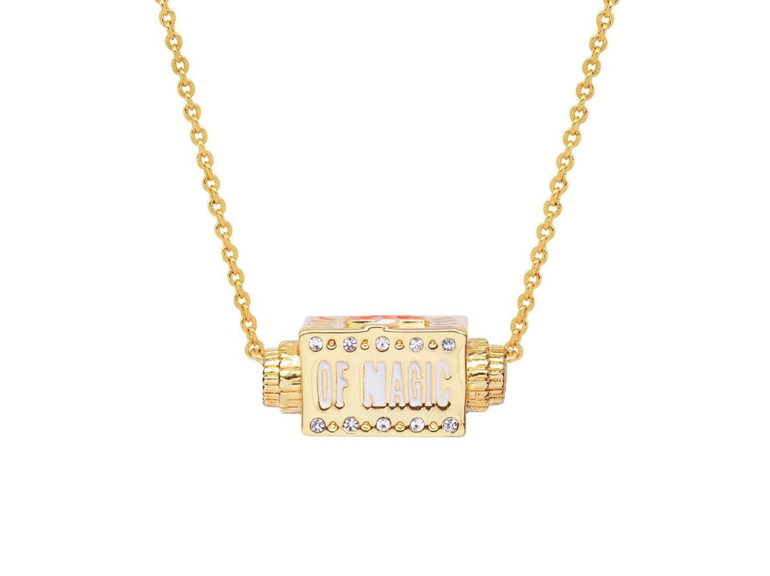 Gold A Little Bit of Magic Spinner Charm Necklace