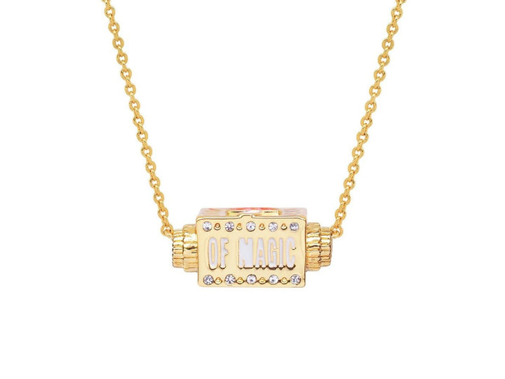Gold A Little Bit of Magic Spinner Charm Necklace