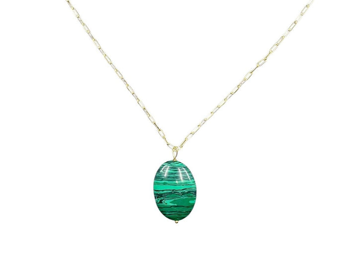 Malachite Oval Pendant