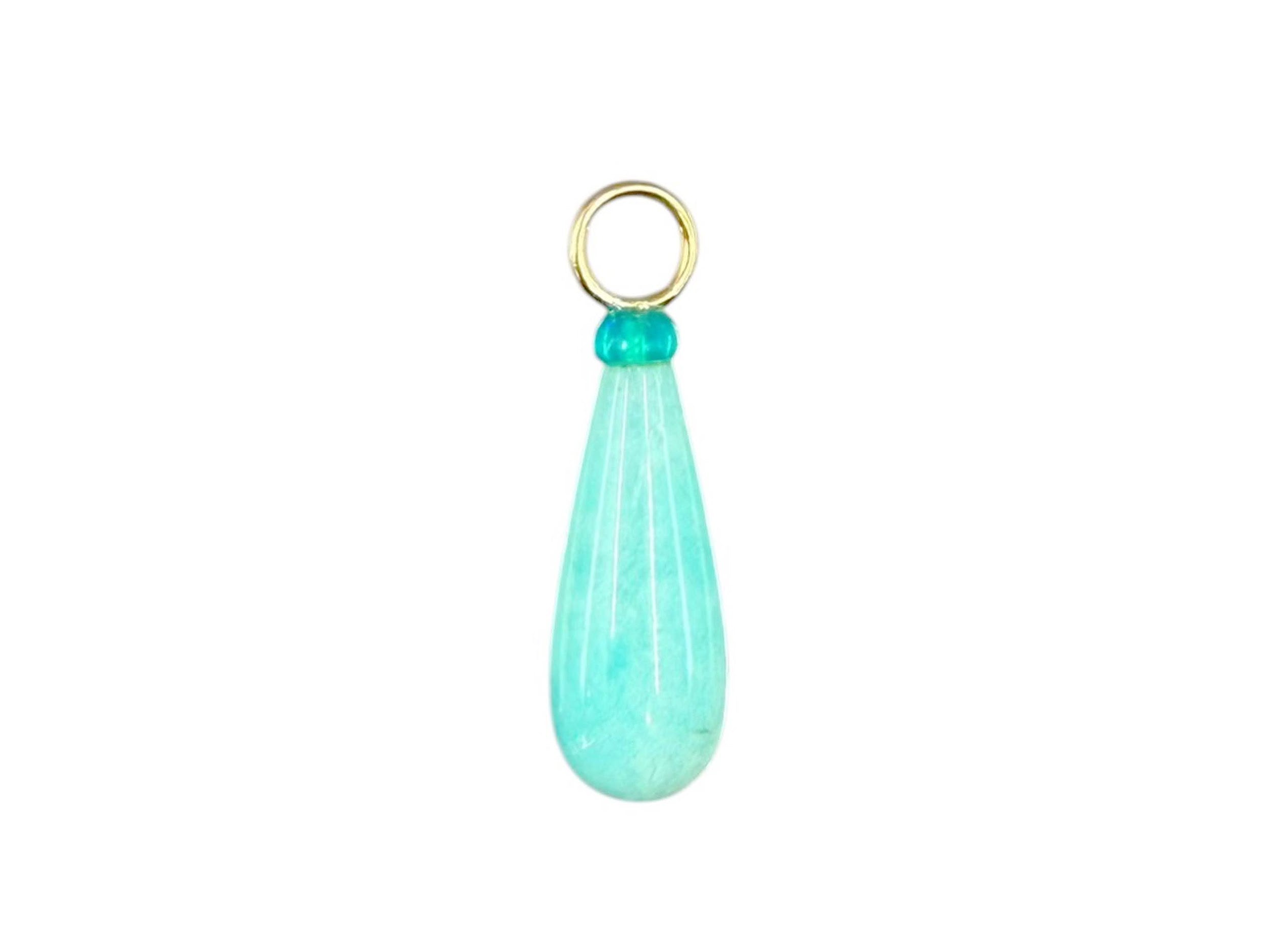 Amazonite and Opal Charm