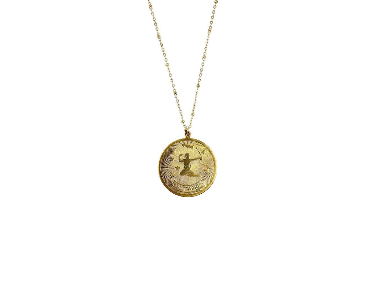 Sagittarius Medallion Necklace