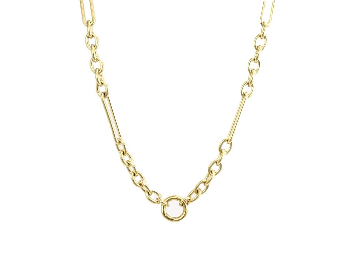 Trombone Chain with Charm Clasp