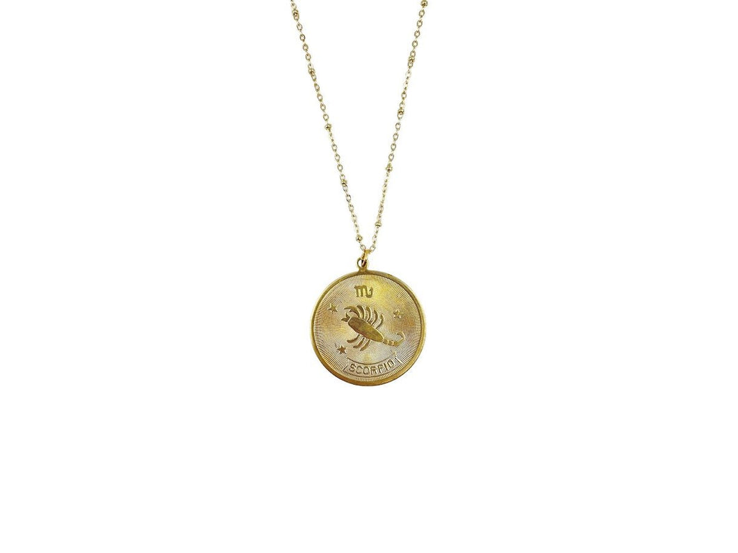Scorpio Medallion Necklace