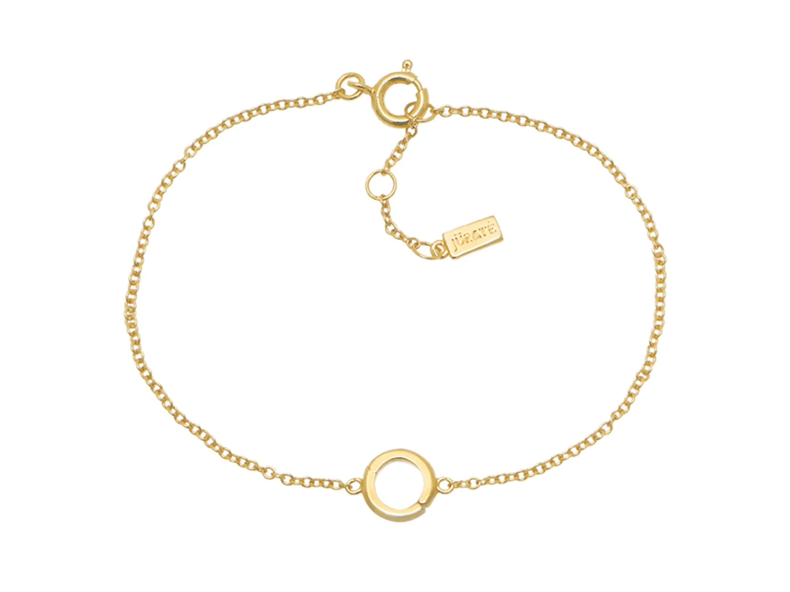 Gold Charm Holder Bracelet