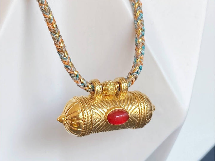 Talisman Necklace with Carnelian