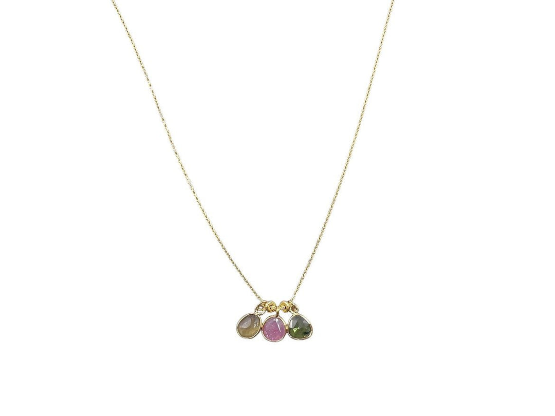 Three Tourmalines Necklace