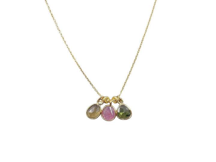 Three Tourmalines Necklace