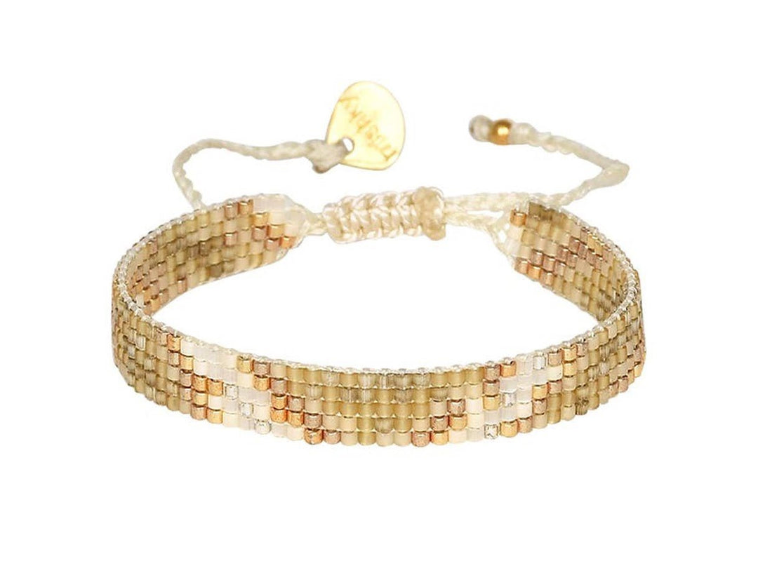 Narrow Beaded Neutral Nebula Bracelet