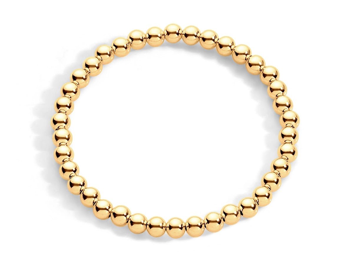 Gold 5mm Bead Bracelet