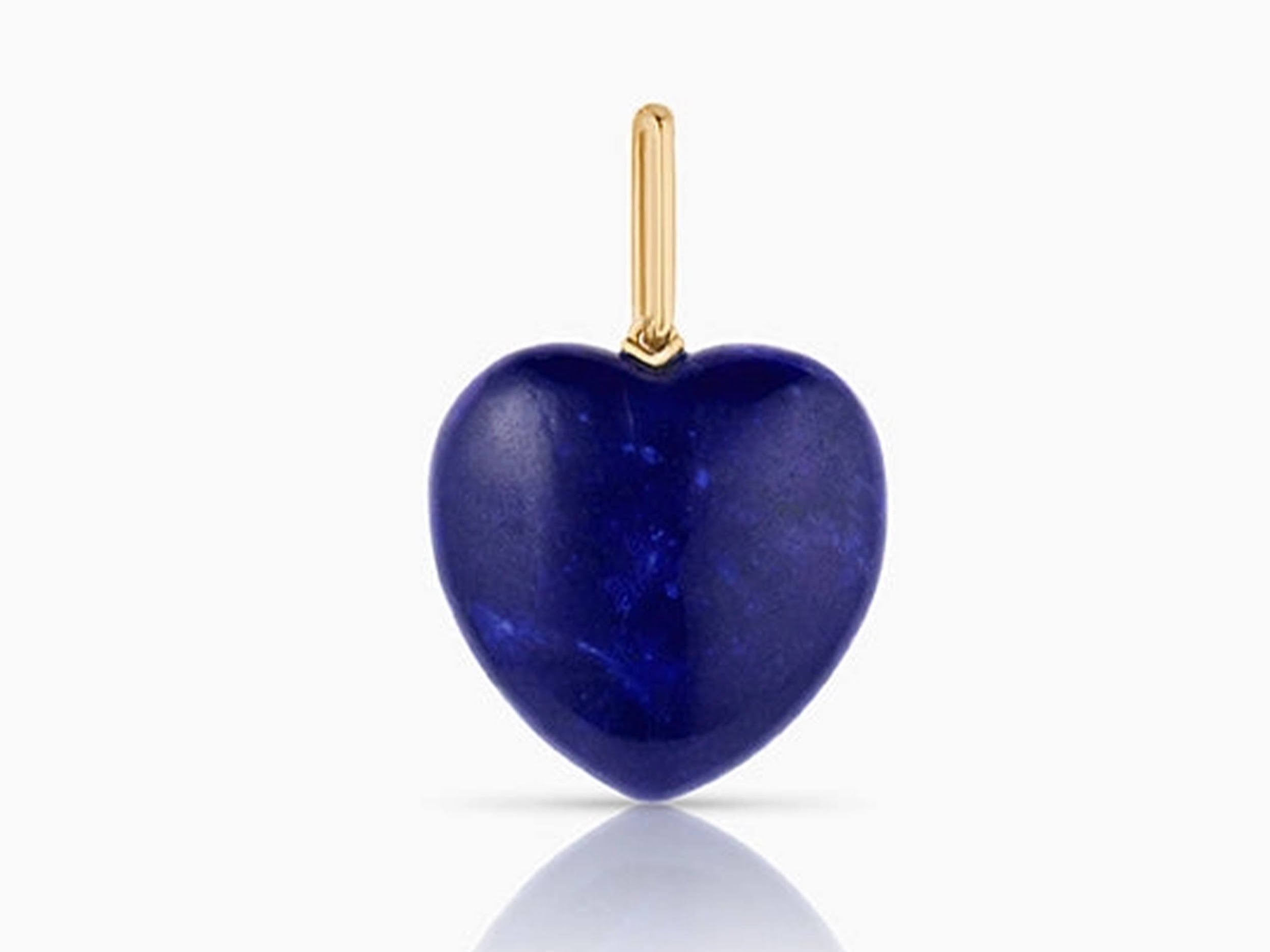 Lapis Heart Charm