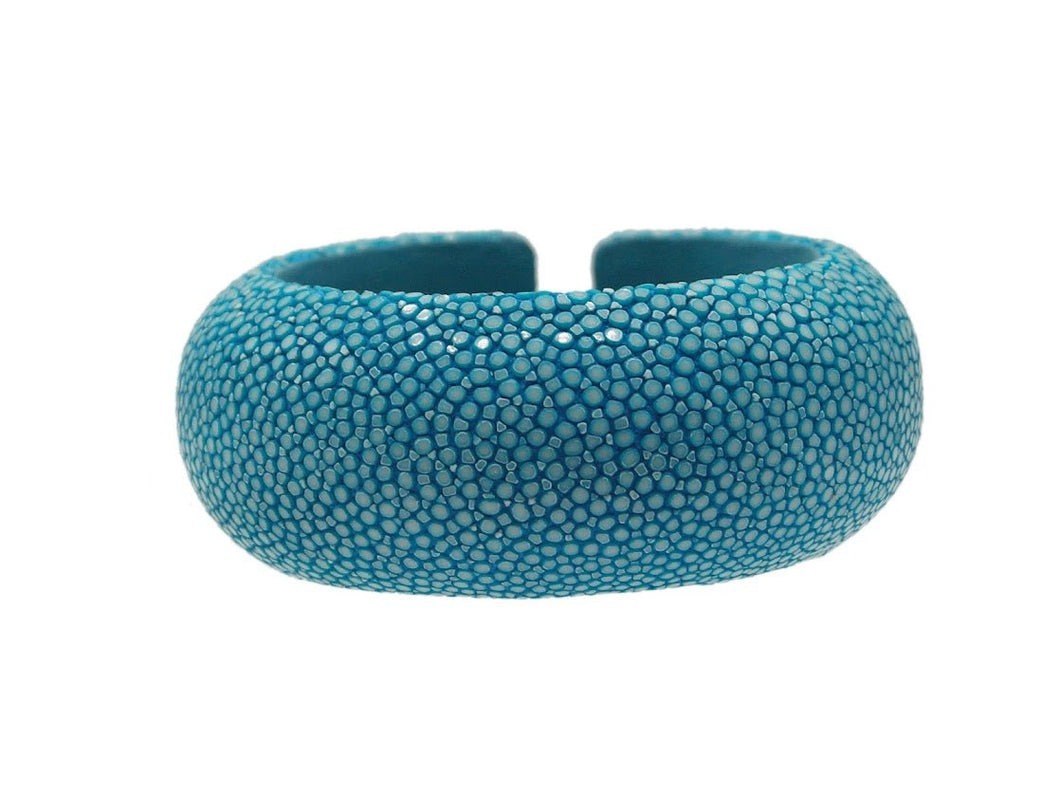 Turquoise Shagreen 30mm Dome Cuff