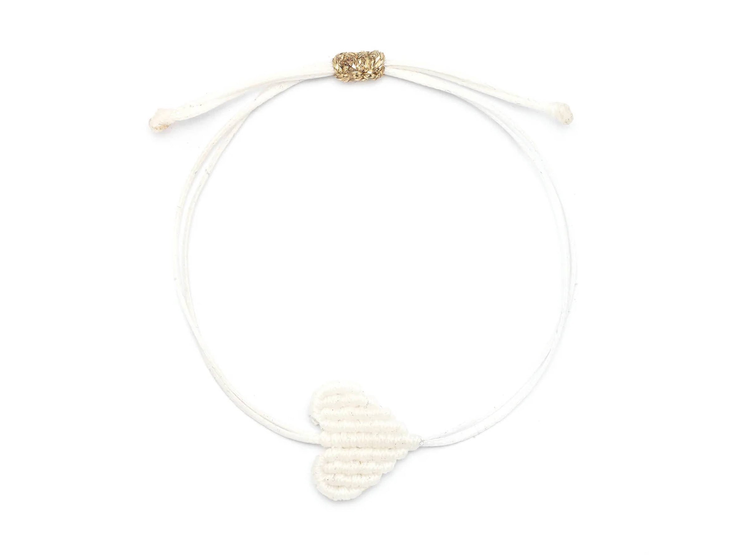 White Heart Bracelet