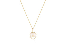 Load image into Gallery viewer, Small MOP Heart Charm Necklace
