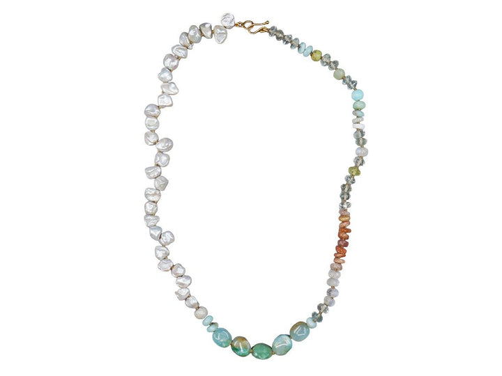 9k Multiple Gemstone Necklace