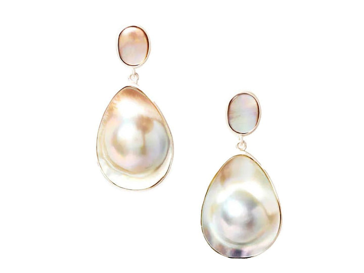 Mabe Pearl Drop Earrings