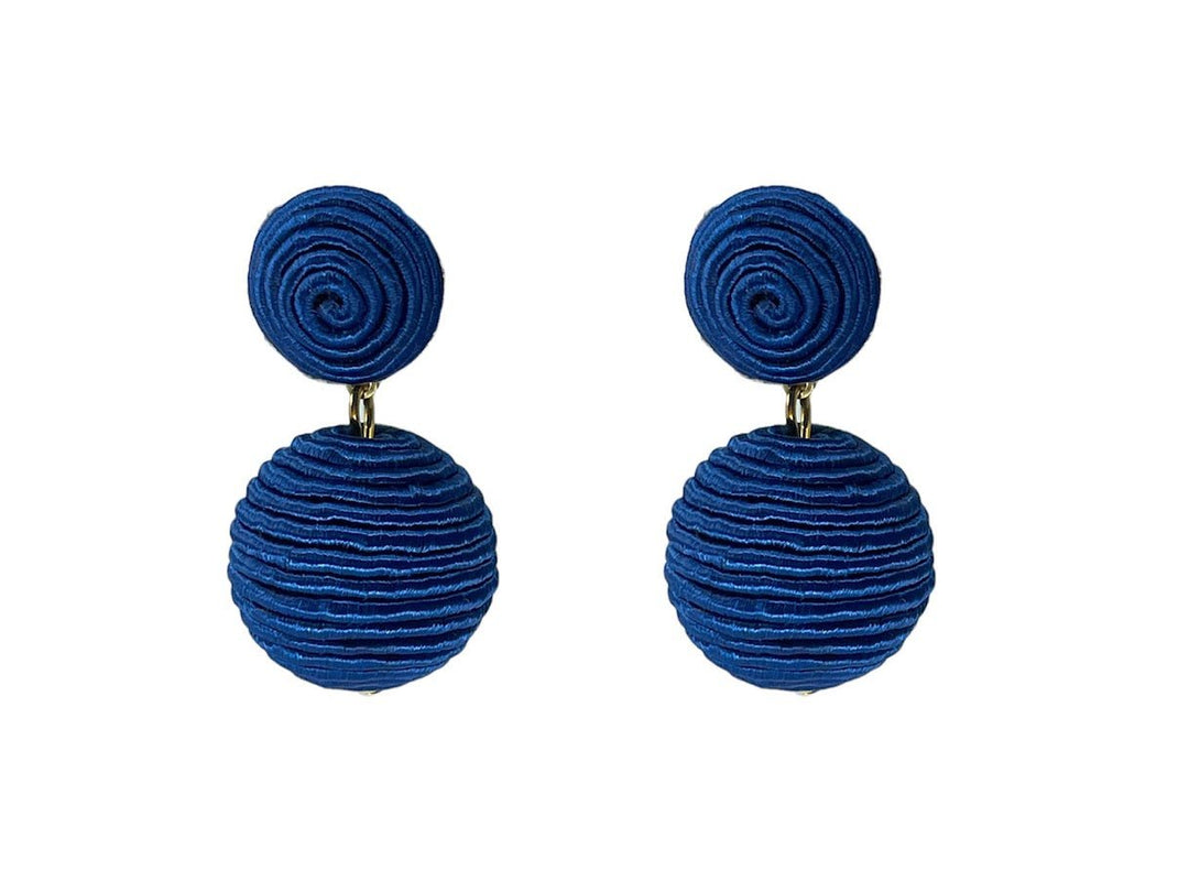 Denim Blue Two-Drop Plein de Vie Earrings