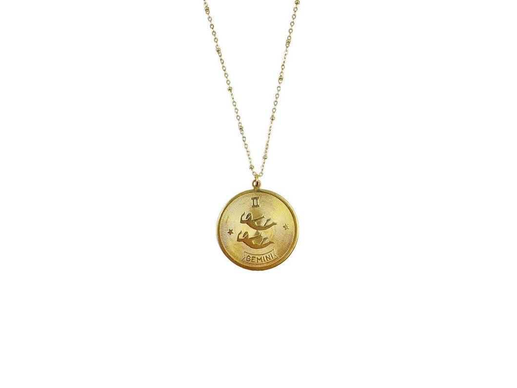 Gemini Medallion Necklace
