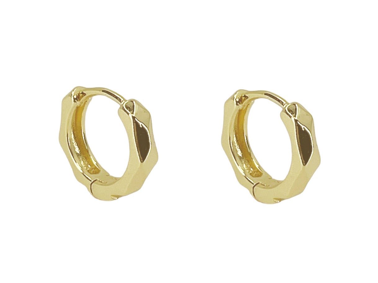 Gold Hexagon Snap Hoops