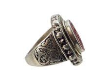 Load image into Gallery viewer, Vintage Carnelian Intaglio Ring
