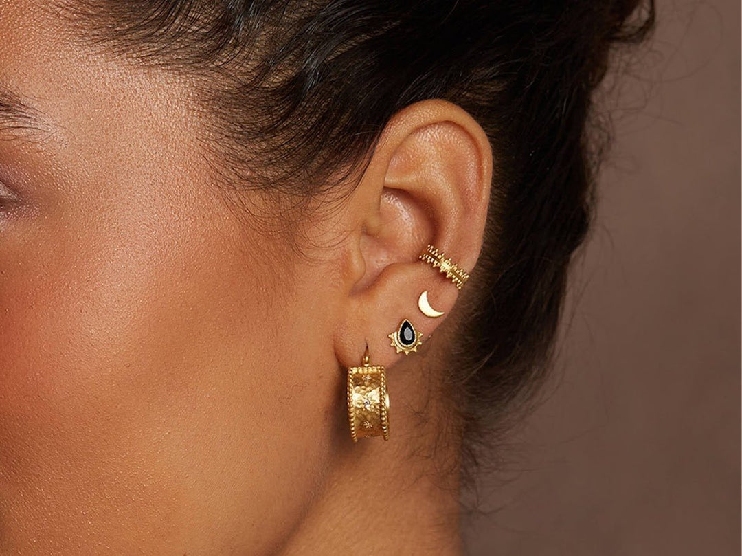 Gold Ornate Ear Cuff