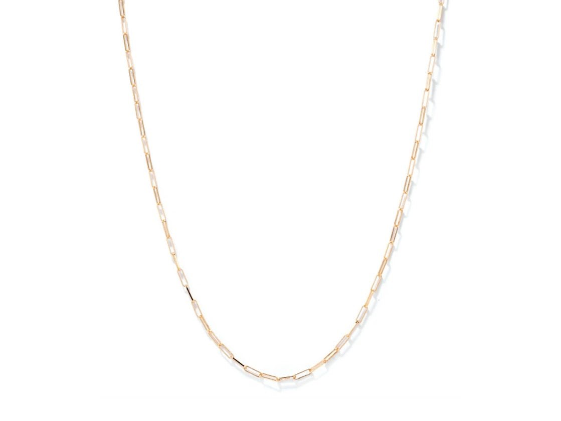 Gold Elongated Link Chain