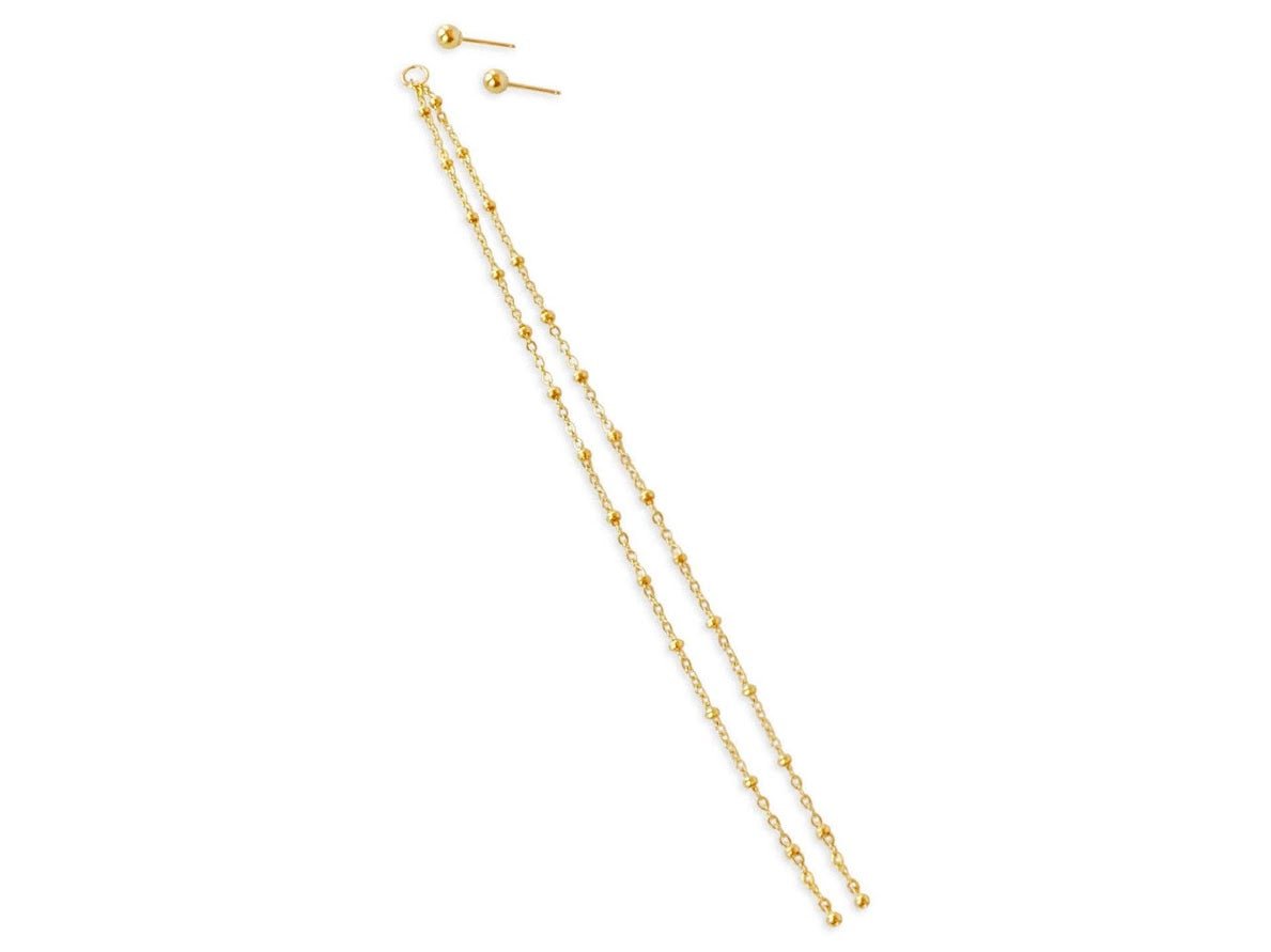 Gold Shoulder  Duster Earrings