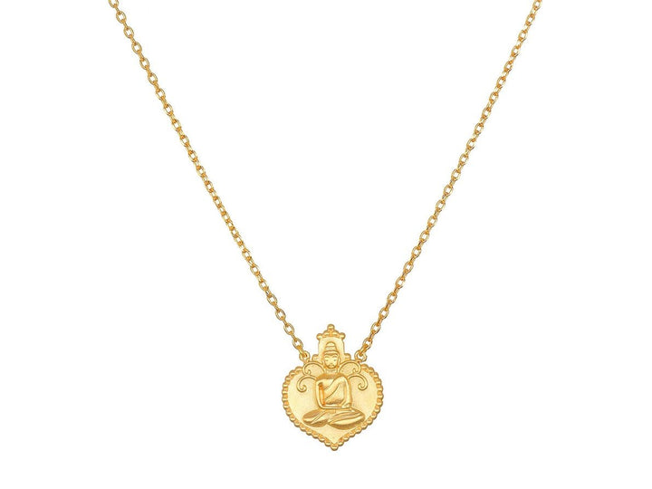 Gold Peaceful Buddha Necklace