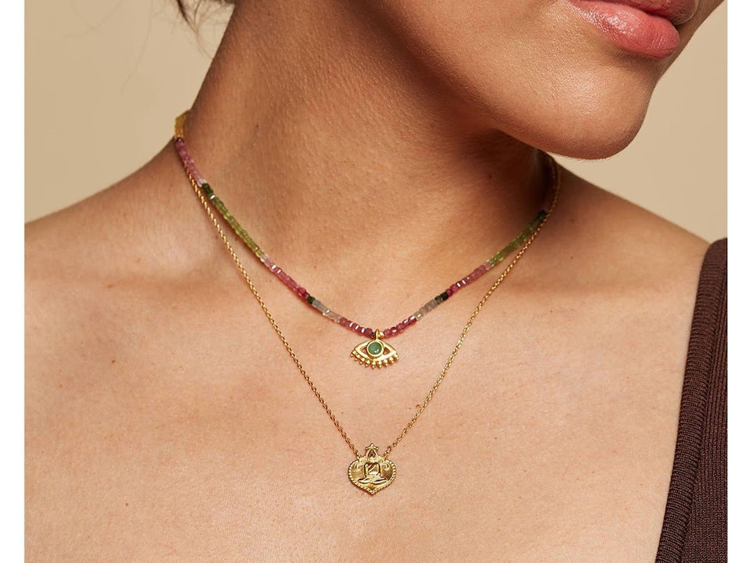 Gold Peaceful Buddha Necklace
