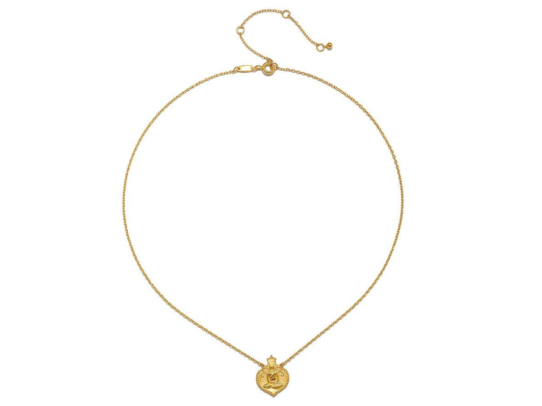 Gold Peaceful Buddha Necklace