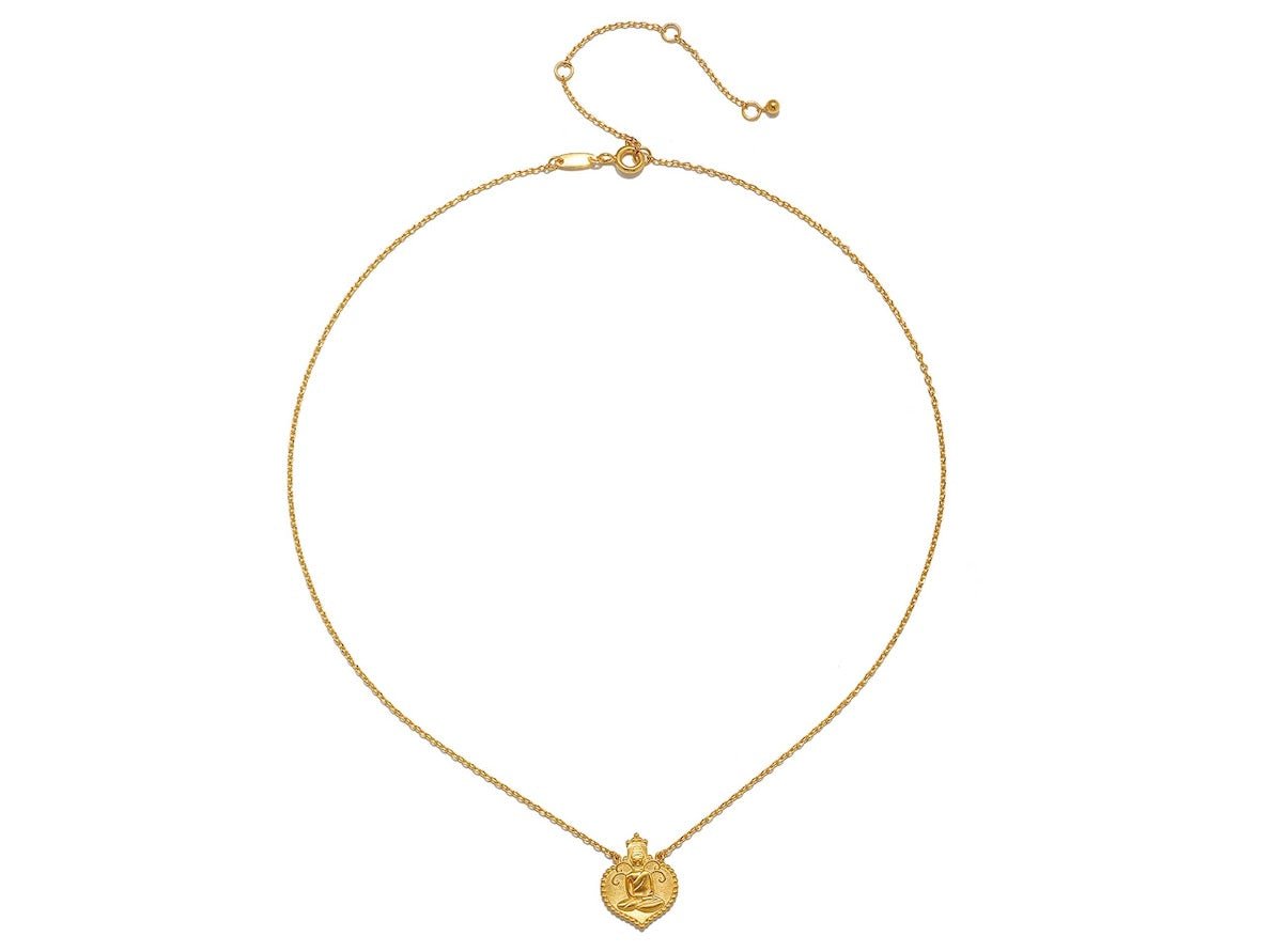 Gold Peaceful Buddha Necklace