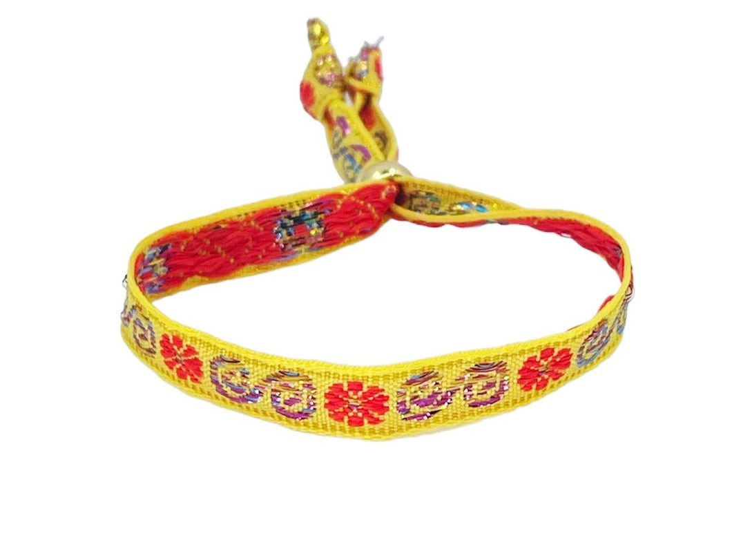 Yellow Floral Bracelet